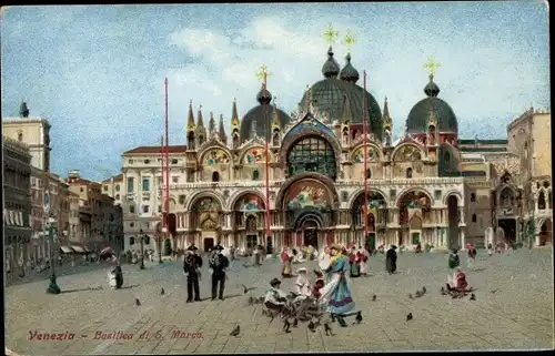 Ak Venezia Venedig Veneto, Basilica di S. Marco