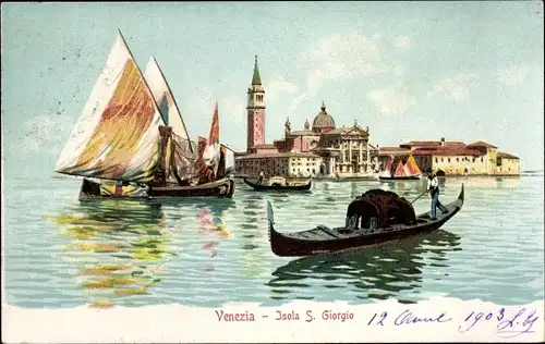 Ak Venezia Venedig Veneto, Isola S. Giorgio