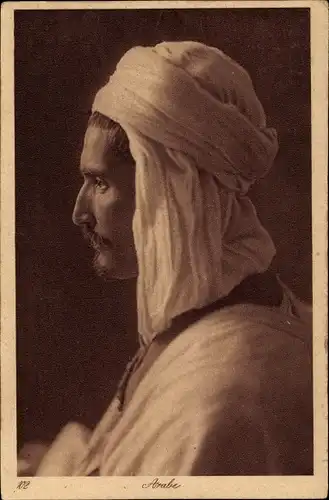 Ak Arabe, Maghreb, Profilansicht, Araber