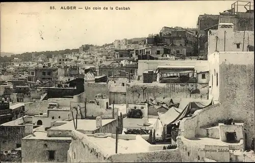 Ak Algier Alger Algerien, Un coin de la Casbah