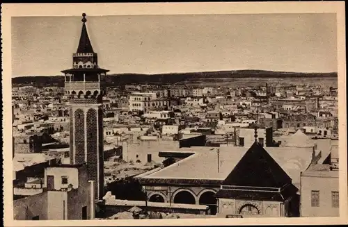 Ak Tunis Tunesien, Minaret de la Mosquee de Sidi Ben Trous