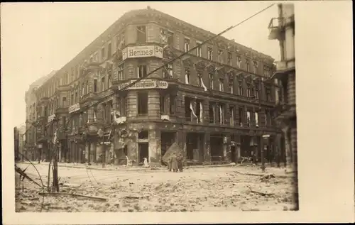 Foto Ak Berlin Mitte, Alexanderplatz, Straßenkämpfe 1919, Handlung Hennes