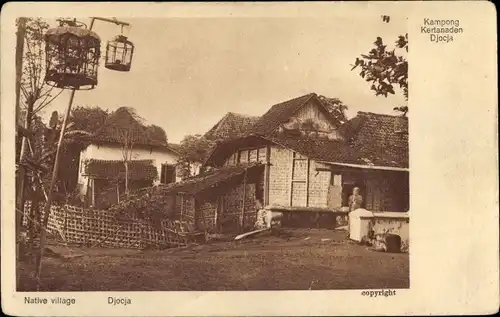 Ak Kampong, Kertanaden, Djocja, Dorfansicht