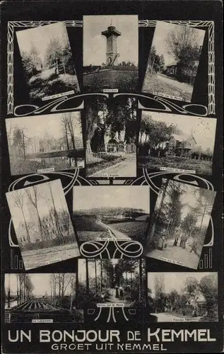Ak Kemmel Heuvelland Westflandern, Ortsansichten