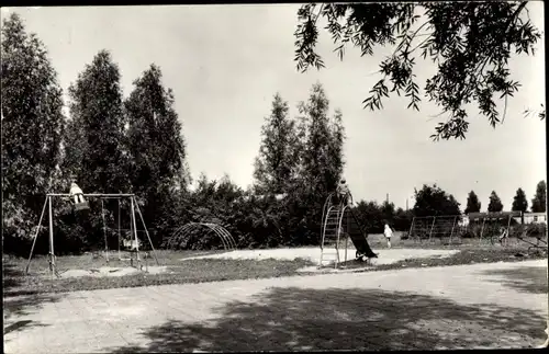 Ak Dronten Flevoland Niederlande, Bungalowbedrijf v. d. Stichting, Vacantiebesteding Roggebotsluis