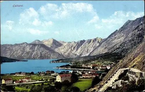 Ak Kotor Cattaro Montenegro, Gesamtansicht