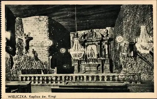 Ak Wieliczka Groß Salze Polen, Kaplica sw. Kingi