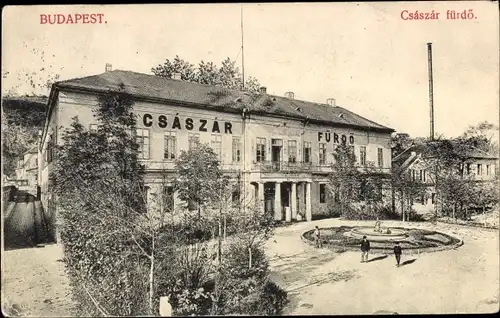 Ak Budapest Ungarn, Csaszar fürdö, Kaiserbad