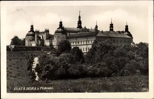 Ak Příbram Pibrans Mittelböhmen, Kloster Svatá Hora, Wallfahrtsort