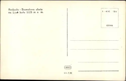 Ak Lysá hora Kahlberg Beskydy Beskiden Mährisch Schlesien, Bezrucova chata, Winter