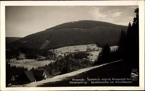 Ak Region Königgrätz, Riesengebirge, Krkonose, Spindlermühle von Krausebauden