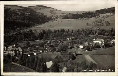 Ak Jablonec nad Jizerou Jablonetz an der Iser Region Reichenberg, Gesamtansicht