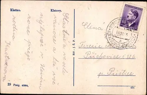 Ak Klatovy Klattau Region Pilsen, Ortsansicht