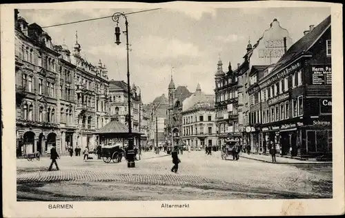 Ak Barmen Wuppertal, Altermarkt