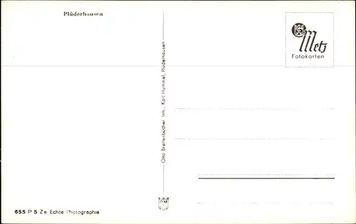 Ak Plüderhausen in Baden Württemberg, Totalansicht