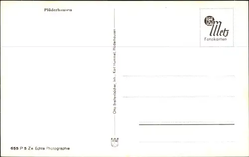 Ak Plüderhausen in Baden Württemberg, Totalansicht