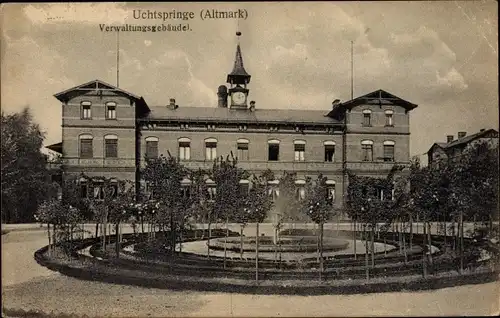Ak Uchtspringe Stendal in der Altmark, Verwaltungsgebäude
