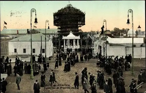 Ak Bruxelles Brüssel, Exposition 1910, Plaine des Attractions