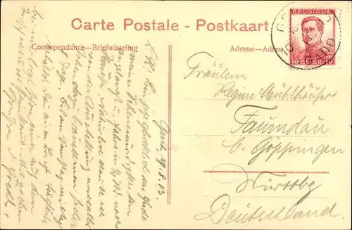 Ak Gand Gent Ostflandern, Exposition Internationale 1913, Palais de la Direction