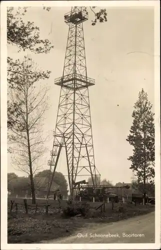 Ak Oud Schoonebeek Drenthe Niederlande, Boortoren