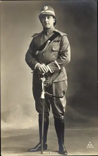 Ak Schauspieler Albert Kutzner, Portrait in Uniform