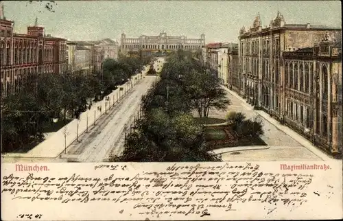 Ak München Bayern, Maximilianstraße