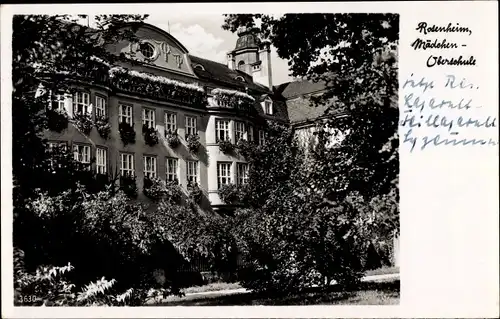 Ak Rosenheim Oberbayern, Mädchen-Oberschule