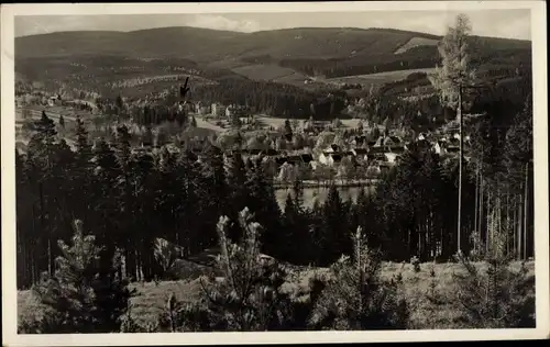 Ak Georgenthal in Thüringen, Blick vom Ziegelberg