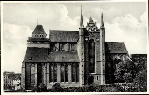 Ak Hansestadt Wismar, St. Georgenkirche
