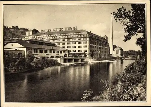 Foto Ak Saalfeld an der Saale Thüringen, Mauxion Fabrik, heute Stollwerck