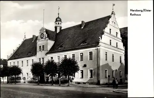 Ak Herzberg an der Elster, Rathaus