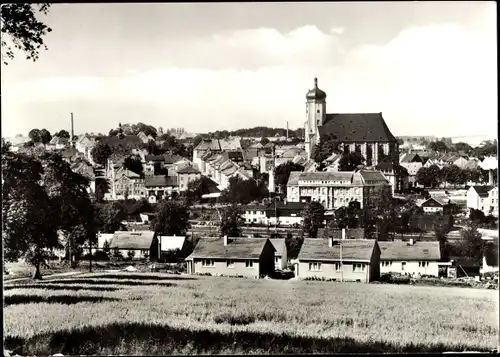 Ak Marienberg im Erzgebirge Sachsen, Panorama mit Kirche