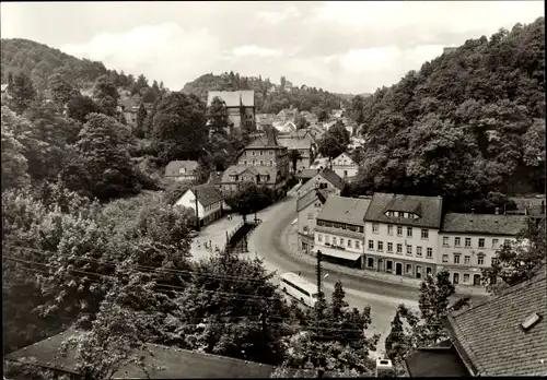 Ak Tharandt im Erzgebirge, Ortspartie