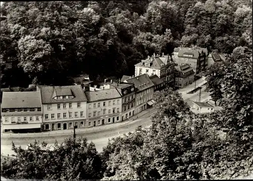 Ak Tharandt im Erzgebirge, Ortspartie