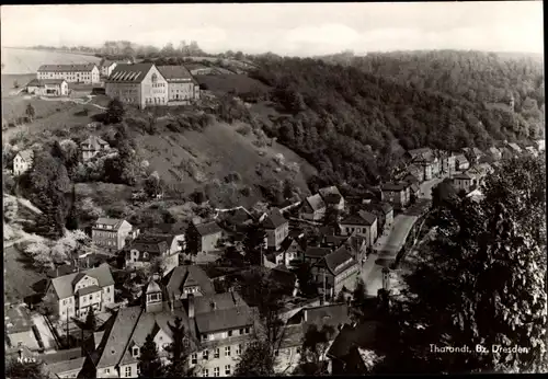 Ak Tharandt im Erzgebirge, Ortspartie