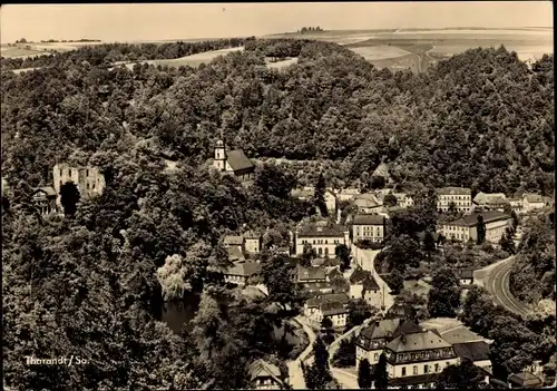 Ak Tharandt im Erzgebirge, Ortspartie