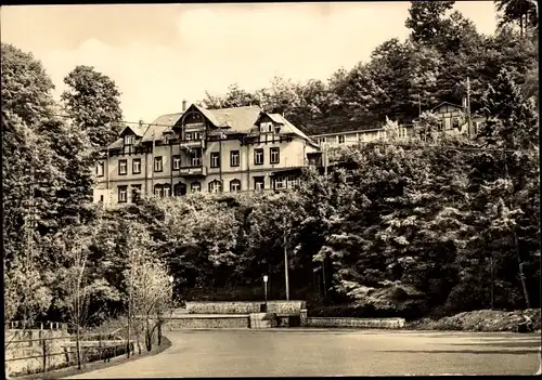 Ak Tharandt im Erzgebirge, Ferienheim des VEB Braunkohlenwerk Franz Mehring in Brieske-Ost