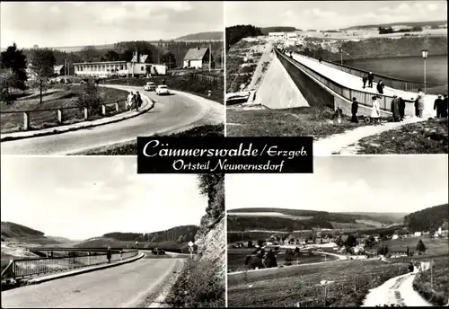 Ak Neuwernsdorf Cämmerswalde Neuhausen im Erzgebirge, Panorama, Teilansichten