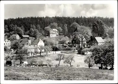 Ak Hetzdorf Halsbrücke in Sachsen, Ortsansicht