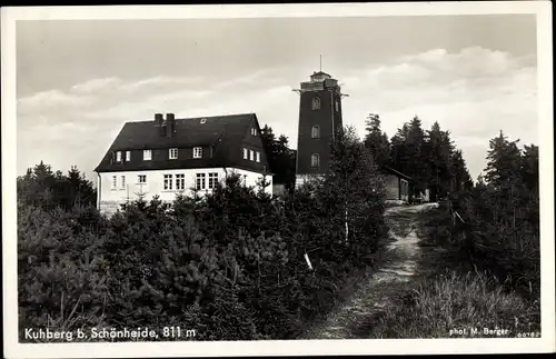 Ak Stützengrün im Erzgebirge Sachsen, Kuhberg, Neues Berghaus