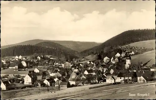Ak Sosa Eibenstock im Erzgebirge, Panorama
