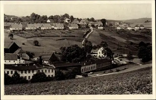 Ak Zöblitz Marienberg im Erzgebirge, Tempelweg, Siedlung, Panorama