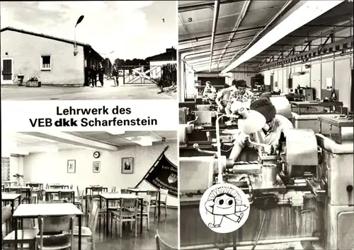 Ak Scharfenstein Drebach, Lehrwerk des VEB dkk Scharfenstein, Ausbildungskabinett