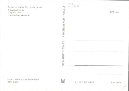 Ak Scharfenstein Drebach, Lehrwerk des VEB dkk Scharfenstein, Ausbildungskabinett