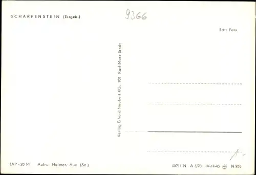 Ak Scharfenstein Erzgebirge, Ortspartie