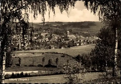 Ak Lößnitz Lössnitz im Erzgebirge, Panorama