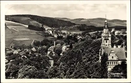 Ak Eibenstock Erzgebirge, Ortsansicht