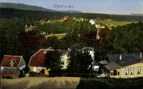 Ak Elend Oberharz am Brocken, Teilansicht