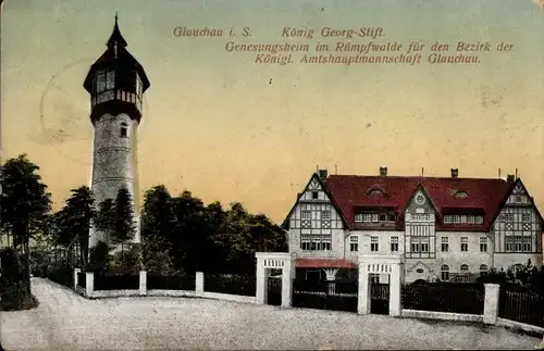 Ak Glauchau Sachsen, König Georg Stift im Rümpfwalde, Genesungsheim