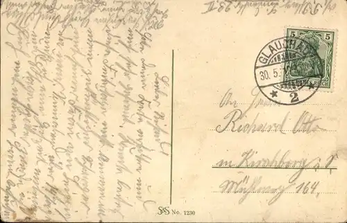 Ak Glauchau Sachsen, König Georg Stift im Rümpfwalde, Genesungsheim